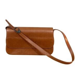 Eberle Genuine Leather Shoulder Bag Made in Brazil Vintage Y2K Minimalist Purse